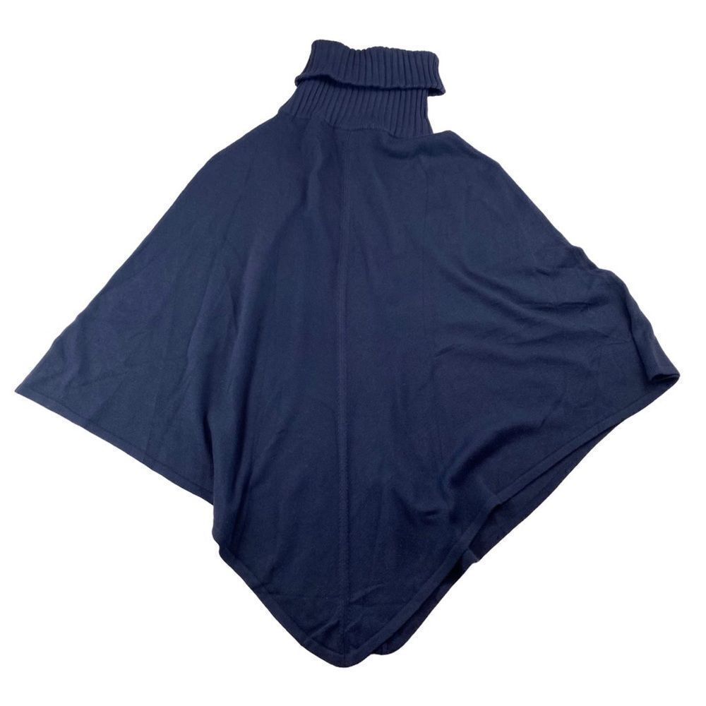 NWT Ann Taylor Turtle Poncho Sweater M/L Navy